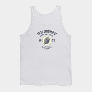 Yellowstone, America's First, National Park with Tough Old Bison Tank Top